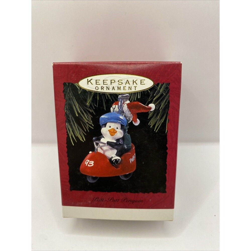 Hallmark Keepsake Ornament Putt Putt Penguin Golf Christmas 1993